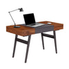 Techni Mobili Expandable Modern Desk with Storage, Mahogany