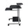 Compact Computer Cart With Storage . Color: Espresso - Techni Mobili