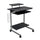 Compact Computer Cart With Storage . Color: Espresso - Techni Mobili