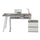 Rotating Multi-Positional Modern Desk . Color: Gray - Techni Mobil