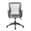Mid-Back Mesh Task Office Chair with Flip Up Arms. Color: Gray - Techni Mobili
