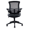 Stylish Mid-Back Mesh Office Chair With Adjustable Arms. Color: Black - Techni Mobili