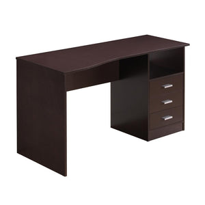 Classic Computer Desk with Multiple Drawers. Color: Wenge - Techni Mobili