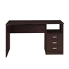 Classic Computer Desk with Multiple Drawers. Color: Wenge - Techni Mobili