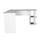 Techni Mobili Modern L-Shaped Desk with Side Shelves, Grey - RTA Products