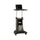 Rolling Adjustable Height Laptop Cart With Storage. Color: Graphite - Techni Mobili