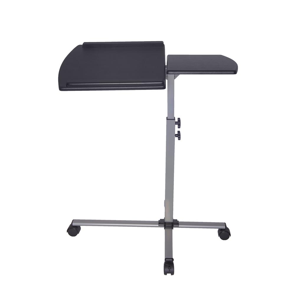 Rolling Adjustable Laptop Cart. Color: Graphite - Techni Mobili
