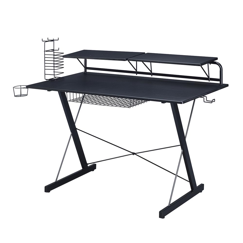 Gaming Computer Desk Setup with Organizers - Techni Sport