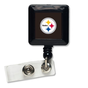 Pittsburgh Steelers Badge Holder Retractable Square - WinCraft