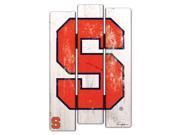 Syracuse Orange Sign 11x17 Wood Fence Style White - WinCraft
