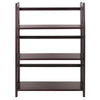 3-Shelf Folding Stackable Bookcase 27.5'' Wide-Espresso - Casual Home