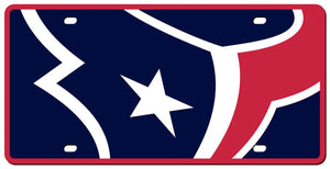 Houston Texans License Plate Acrylic Mega Style - Stockdale Technologies