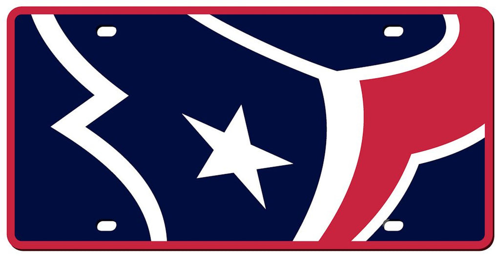 Houston Texans License Plate Acrylic Mega Style - Stockdale Technologies