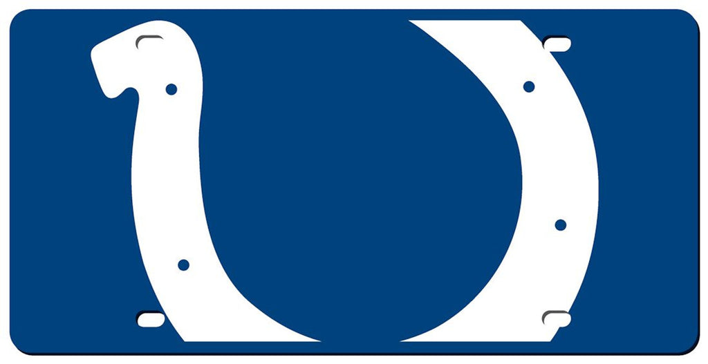 Indianapolis Colts License Plate Acrylic Mega Style - Stockdale Technologies