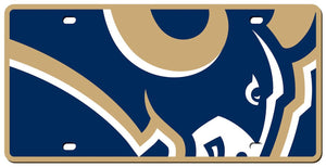 Los Angeles Rams License Plate Acrylic Mega Style - Stockdale Technologies