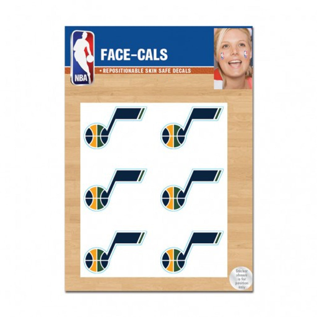 Utah Jazz Tattoo Face Cals Special Order - WinCraft