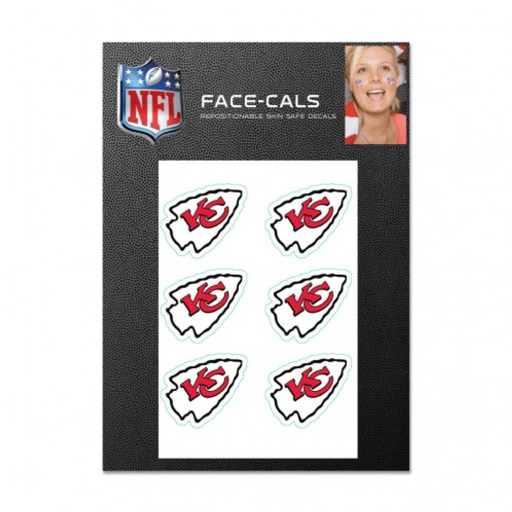 Kansas City Chiefs Tattoo Face Cals - WinCraft