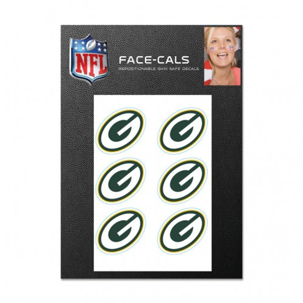 Green Bay Packers Tattoo Face Cals - WinCraft