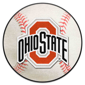 Fanmats - Ohio State University Baseball Mat 27'' diameter