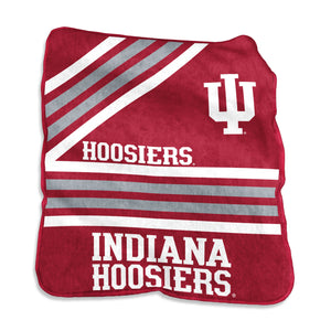 Indiana Hoosiers Blanket 50x60 Raschel Throw - Logo Brands
