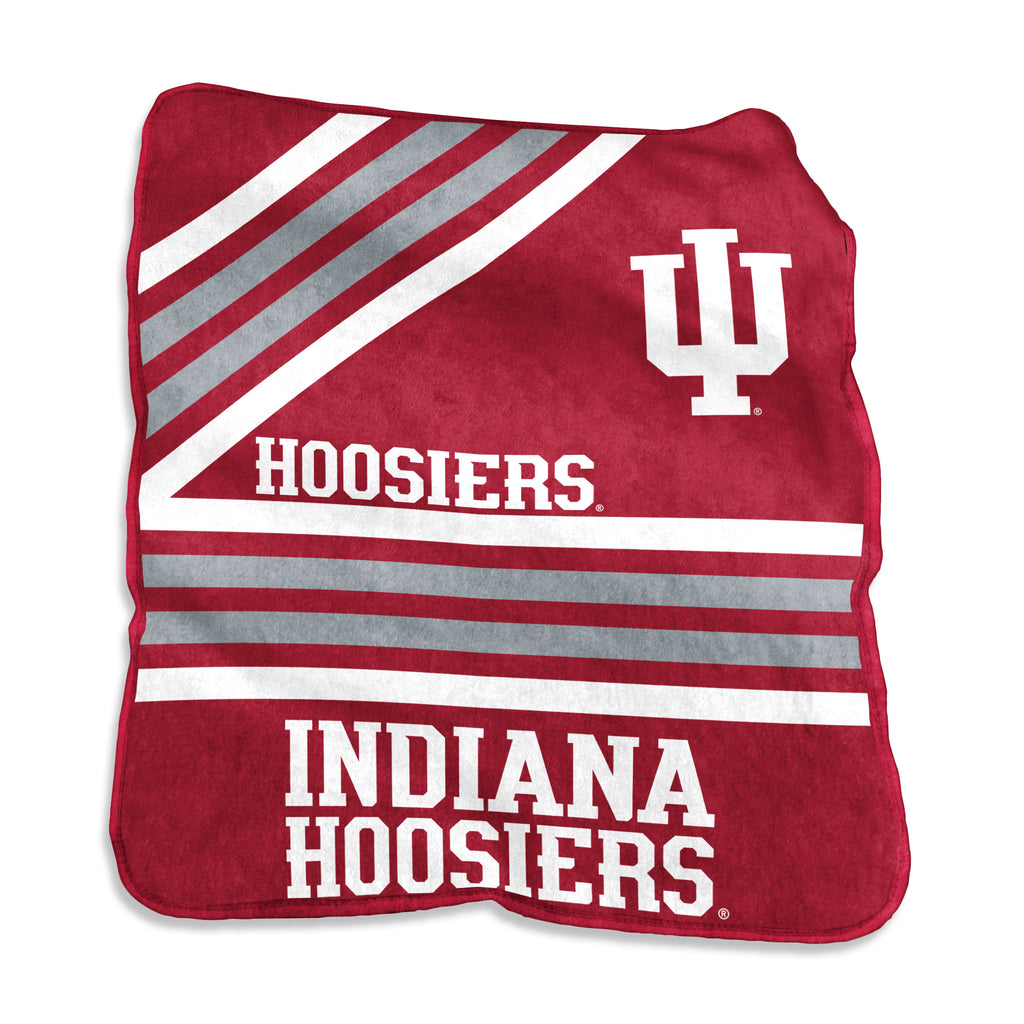 Indiana Hoosiers Blanket 50x60 Raschel Throw - Logo Brands
