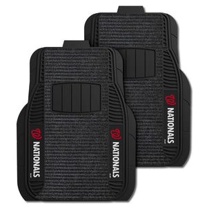 Fanmats - MLB - Washington Nationals 2-pc Deluxe Car Mat Set 21''x27''