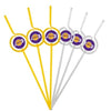 Los Angeles Lakers Team Sipper Straws CO - Pangea Brands