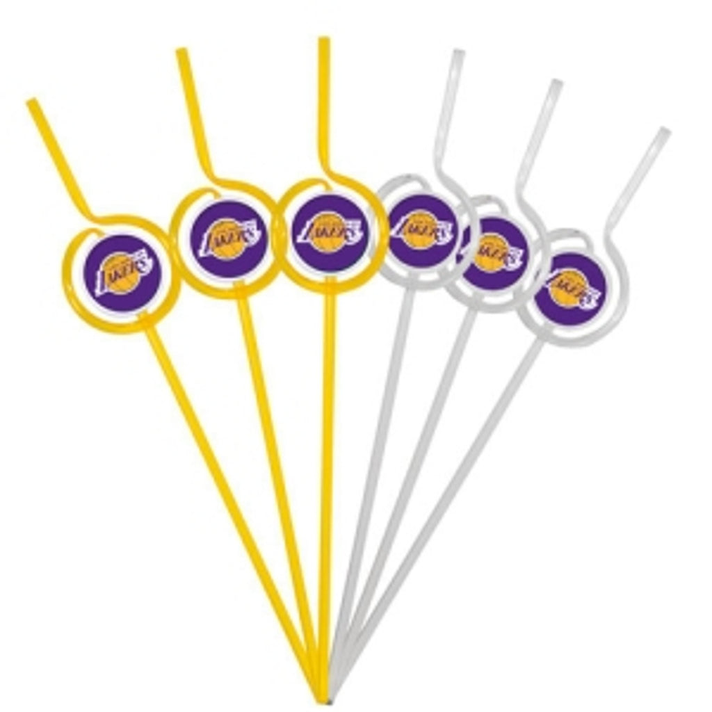 Los Angeles Lakers Team Sipper Straws CO - Pangea Brands