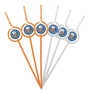 New York Islanders Team Sipper Straws CO - Pangea Brands