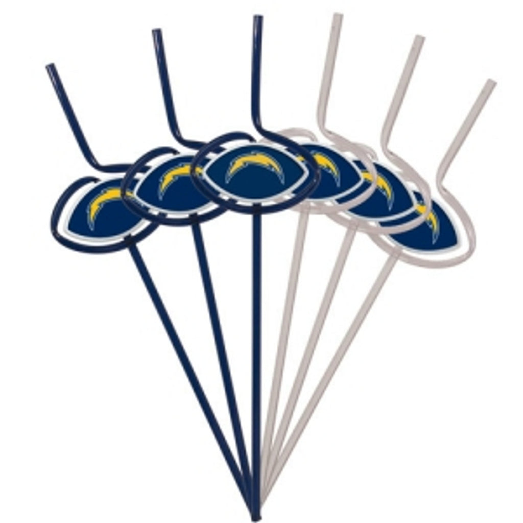 Los Angeles Chargers Team Sipper Straws CO - Pangea Brands