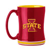 Iowa State Cyclones Coffee Mug 14oz Sculpted Relief Team Color - Logo Brands