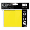 Eclipse Gloss Standard Sleeves 100 Pack Lemon Yellow - Ultra Pro