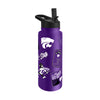 Kansas State Wildcats Quencher Bottle 34oz Stainless Steel Dreamweave - Logo Brands