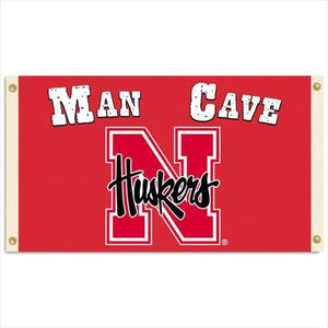 Nebraska Cornhuskers Flag 3x5 Man Cave BSI CO - BSI Products