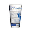 Kentucky Wildcats Pint Glass 16oz Quilted Stained Boxed - Logo Brands