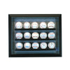 15 Baseball Cabinet Style Display Case with Black Moulding