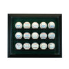 15 Baseball Cabinet Style Display Case with Black Moulding