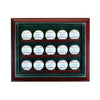 15 Baseball Cabinet Style Display Case with Cherry Moulding