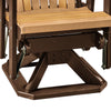 Fan Back Swivel Glider in Cedar and Tudor Brown - American Furniture Classics