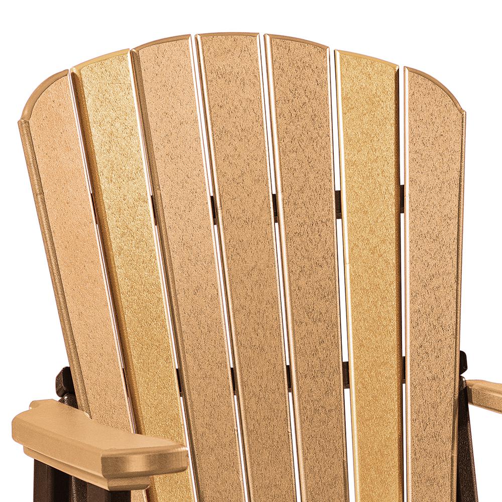 Fan Back Swivel Glider in Cedar and Tudor Brown - American Furniture Classics