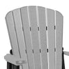 Fan Back Glider Made in the USA- Light Gray, Black - American Furniture Classics