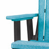 Fan Back Balcony Glider Made in the USA- Aruba, Black - American Furniture Classics