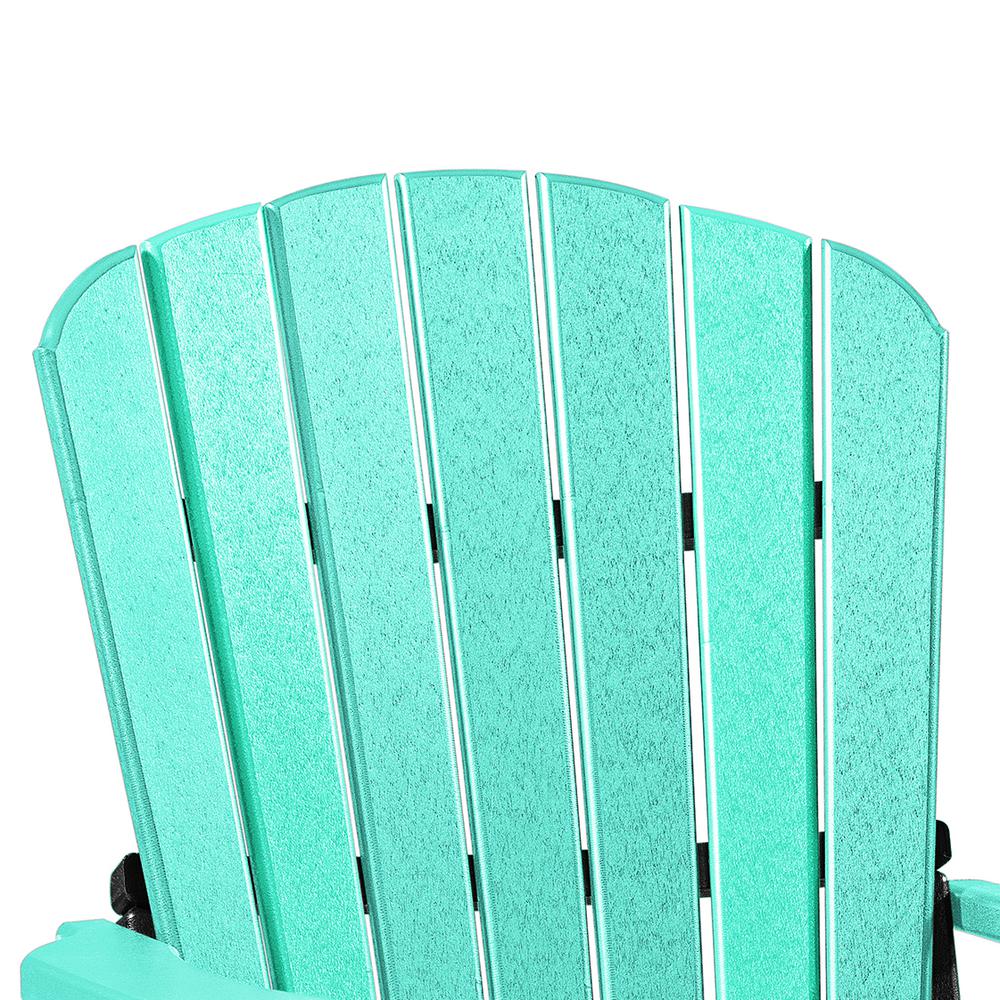 Fan Back Swivel Glider in Aruba and Black - American Furniture Classics