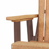 Fan Back Glider Made in the USA- Cedar, Tudor Brown - American Furniture Classics