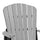 Double Glider with Center Table in Light Gray and Black - American Furniture Classics