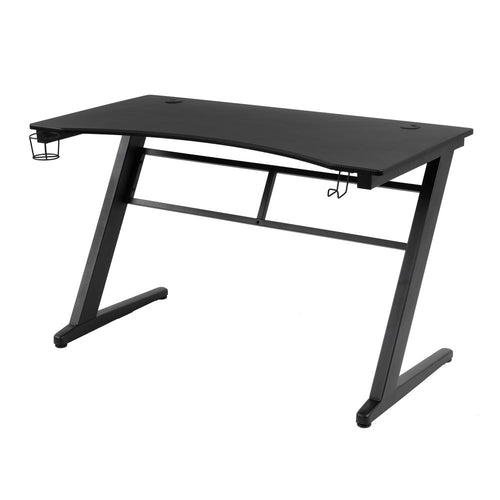 OS Home and Office Furniture Model 42245 Gaming Desk with Laminate Tactical Carbon Fiber Top - American Furniture Classics