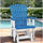 Fan Back Glider Made in the USA- Blue, White - American Furniture Classics