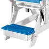 Fan Back Balcony Glider Made in the USA- Blue, White - American Furniture Classics