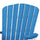 Double Glider with Center Table in Blue and White - American Furniture Classics