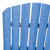 OS Home and Office Model 516BBK-K Double Balcony Height Glider with Center Table in Blue and Black